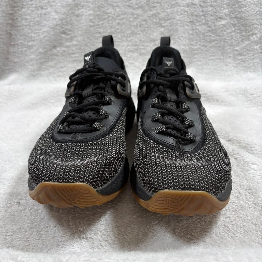 Under Armour Project Rock 5 Mens Training Shoes Black Gum 3026074-001 Size 10